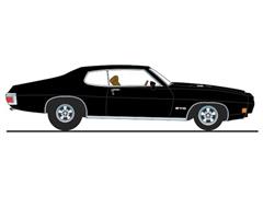 ACME #A1801229 - Main Street - 1970 Pontiac GTO Ram Air IV in Starlight Black with Brown Interior