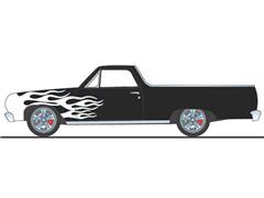 ACME #A1805416 - 1965 Chevrolet El Camino Custom Cruiser in Tuxedo Black with White Flames