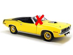 ACME #A1806129-X - 1970 Plymouth HEMI Cuda Convertible in Lemon Twist Yellow