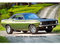 ACME #A1806140VT - 1970 Plymouth AAR Cuda in Ivy Green with Vinyl Top in Black