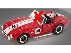 ACME #SC-705-50-X - 1965 Shelby Cobra 427 S/C #98 in Red with White Stripes - 50th Anniversary