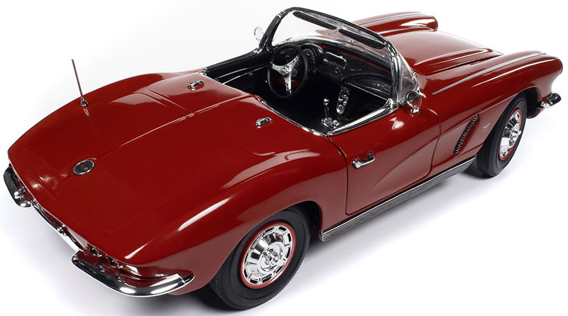 MINIATURE UT MODELS Chevrolet Corvette 1/18 Rouge Convertible EUR 34,90 - FR