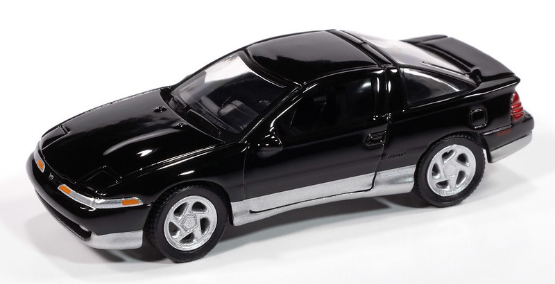 1990 Eagle Talon TSi in Gloss Black with Lower Silver Stripe