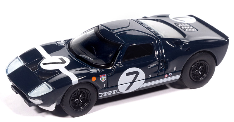 1965 Ford GT40 #7 in Dark Blue with White Stripes - AWSP208-B
