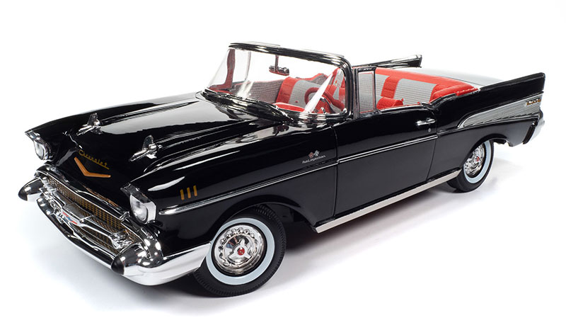1957 Chevrolet Bel Air ミニカー James Bond - 1957 Chevrolet Bel Air Convertible in Onyx Black - Dr