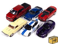 AUTO WORLD #AW2PK008-A-CASE - Deluxe 2-Pack 2026 Release 1A - 6-Pieces in a Non-Returnable Factory-Sealed CASE