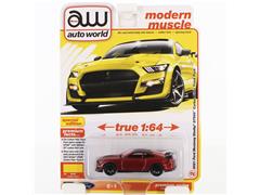 AUTO WORLD #AWSP171-A-SP - 2021 Ford Mustang Shelby GT500 Carbon Fiber in Ultra Red with Black Roof