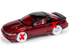 AUTO WORLD #AWSP180-A-SP-X - 1990 Eagle Talon TSi in Flash Red with Gloss Black Roof and Trunk