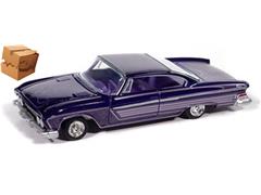 AUTO WORLD #AWSP195-B-BOX - 1961 Dodge Phoenix Lowrider in Purple Sky Metallic with Lowrider Graphics