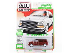 AUTO WORLD #AWSP213-A-SP - 1989 Plymouth Voyager Turbo in Ultra Red- NEW TOOLING