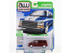 AUTO WORLD #AWSP213-B-SP - 1989 Plymouth Voyager Turbo in Ultra Red- NEW TOOLING