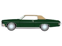 AUTO WORLD #AWSP217-A - 1970 Chevrolet Impala Custom Coupe in Forest Green with Buckskin Top
