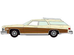 AUTO WORLD #AWSP218-A - 1976 Buick Estate Wagon in Mt Vernon Cream with Woodgrain