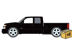 AUTO WORLD #AWSP220-B-CASE - 2003 Chevrolet Silverado SS Pickup Truck in Black - NEW TOOLING - 6 pieces in a Non-Returnable Factory-Sealed CASE