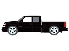 AUTO WORLD #AWSP220-B - 2003 Chevrolet Silverado SS Pickup Truck in Black - NEW TOOLING