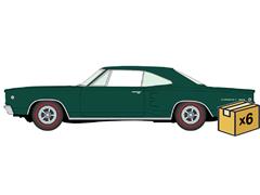 AUTO WORLD #AWSP221-B-CASE - 1968 Dodge Coronet 500 Hardtop in Medium Dark Turquoise - NEW TOOLING - 6 pieces in a Non-Returnable Factory-Sealed CASE