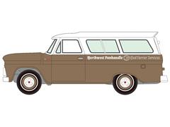 AUTO WORLD #AWSP225 - Mobile Farrier - 1965 Chevrolet Suburban in Sierra Tan Poly with White