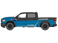 AUTO WORLD #AWSP226 - Polaris - 2023 Ram 1500 Pickup Truck in Hydro Blue Effect Flat Black and Gloss Black