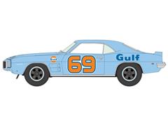 AUTO WORLD #AWSP234-B - 1969 Pontiac Firebird Trans Am in Gulf Blue with Orange Stripes