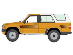 AUTO WORLD #AWSP235-A - 1984 Toyota 4Runner Pickup Truck in Bright Gold with White Top - NEW CASTING