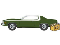 AUTO WORLD #AWSP236-B-CASE - 1974 Plymouth Satellite in Avocado Gold - 6 pieces in a Non-Returnable Factory-Sealed CASE