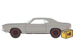 AUTO WORLD #AWSP237-B-CASE - 1970 Dodge Challenger in Silver - 6 pieces in a Non-Returnable Factory-Sealed CASE