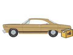 AUTO WORLD #AWSP239-A-CASE - 1966 Mercury Comet Cyclone in Bronze Poly - 6 pieces in a Non-Returnable Factory-Sealed CASE