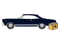 AUTO WORLD #AWSP239-B-CASE - 1966 Mercury Comet Cyclone in Caspian Blue - 6 pieces in a Non-Returnable Factory-Sealed CASE