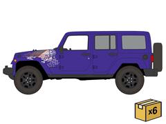AUTO WORLD #AWSP242-B-CASE - 2016 Jeep Wrangler Backcountry Edition in Xtreme Purple - 6-Piece Set in a Non-Returnable Factory-Sealed Case