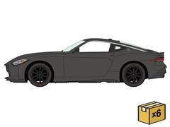 AUTO WORLD #AWSP246-B-CASE - 2023 Nissan Z in Gunmetal - 6-Piece Set in a Non-Returnable Factory-Sealed Case