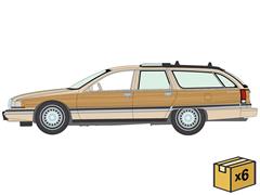 AUTO WORLD #AWSP248-A-CASE - 1995 Buick Roadmaster Wagon in Light Driftwood Poly - NEW - 6-Piece Set in a Non-Returnable Factory-Sealed Case