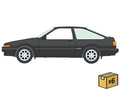 AUTO WORLD #AWSP250-B-CASE - 1983 Toyota Sprinter AE86 Hatchback in Slate Gray - NEW - 6-Piece Set in a Non-Returnable Factory-Sealed Case