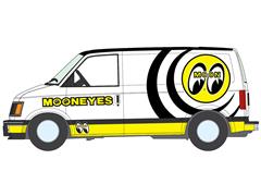 AUTO WORLD #AWSP251-B - 1990 GMC Safari Cargo in White with Mooneyes Graphics