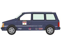 AUTO WORLD #AWSP252-A - 1990 Plymouth Voyager Turbo in Twilight Blue and Silver