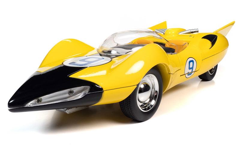 Speed Racer Shooting Star in Yellow with #9 on Door with Racer X