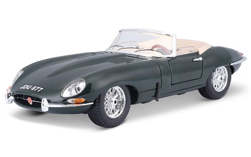 1/18 ジャガーEタイプ カブリオレ1961 ブリティッシュグリーン 1961 Jaguar E Cabriolet / Convertible in Green - Gold Collection