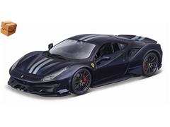 BBURAGO #26026BL-BOX - Ferrari 488 Pista in Very Dark Metallic Blue
