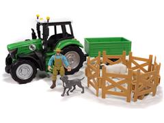 BIG COUNTRY #BC514 - 16-Piece Sheep Farmer and Tractor Playset - Big Country Adventure