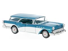 1957 Buick Century Caballero in Metallic Dark Turquoise and White #18180