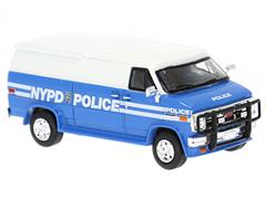 BREKINA #18261 - NYPD - 1983 GMC Vandura Police Van