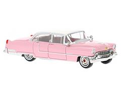 BREKINA #18350 - 1955 Cadillac Fleetwood in Pink and White