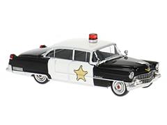 BREKINA #18356 - Sheriff - 1955 Cadillac Fleetwood in Black and White