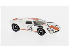 BREKINA #18557 - #60 - 1966 Ford GT40 in White and Orange - Le Mans J Neerpasch and J Ickx