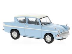 BREKINA #19330 - 1959 Ford Anglia in Light Blue and White