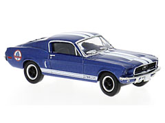 BREKINA #19618 - Shelby - 1968 Ford Mustang in Metallic Blue and White