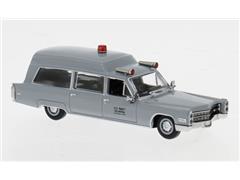 BREKINA #19790 - US Navy - 1966 Cadillac Miller Meteor Ambulance in Gray