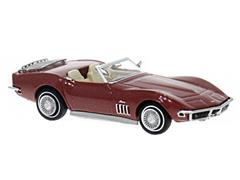 BREKINA #19994 - 1967 Chevrolet Corvette C3 Convertible in Dark Red