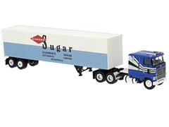 BREKINA #85862 - Diamond Sugar - 1978 Ford CLT 9000 Sattlezug with Trailer