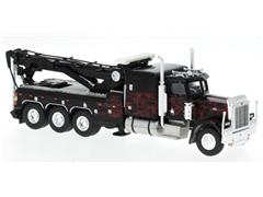 1973 Peterbilt 359 Wrecker in Black with Red Flames #86278