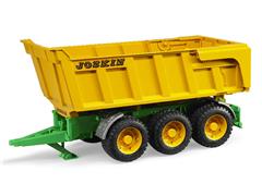 02212 - Bruder Toys Joskin 3 Axle Dump Trailer High Impact